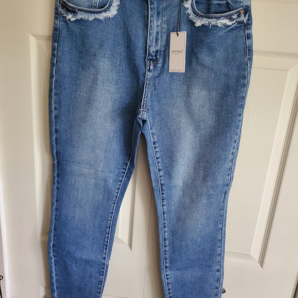 Judy Blue Distressed Womens Jeans Size 15/32